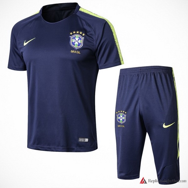Camiseta Entrenamiento Brasil Conjunto Completo 2018 Azul